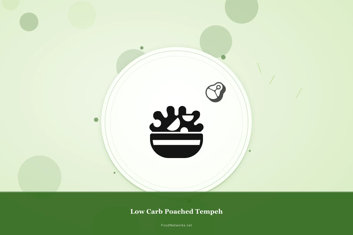 Why This Low Carb Poached Tempeh Recipe Works