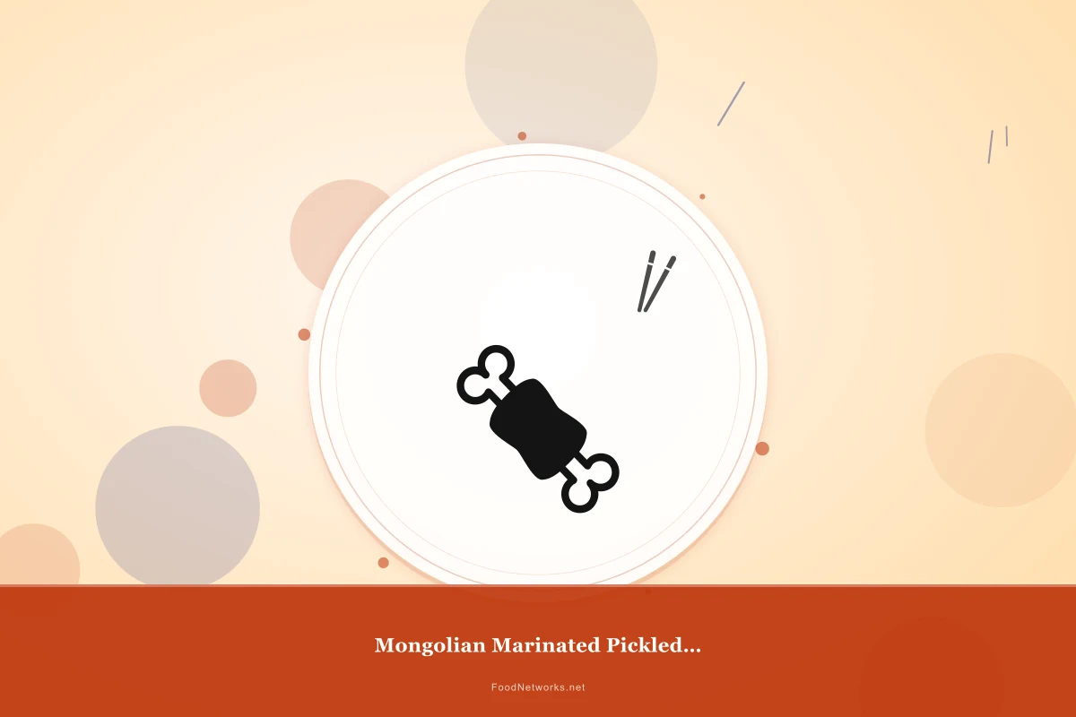Why This Mongolian Marinated Pickled Condiment Recipe Works