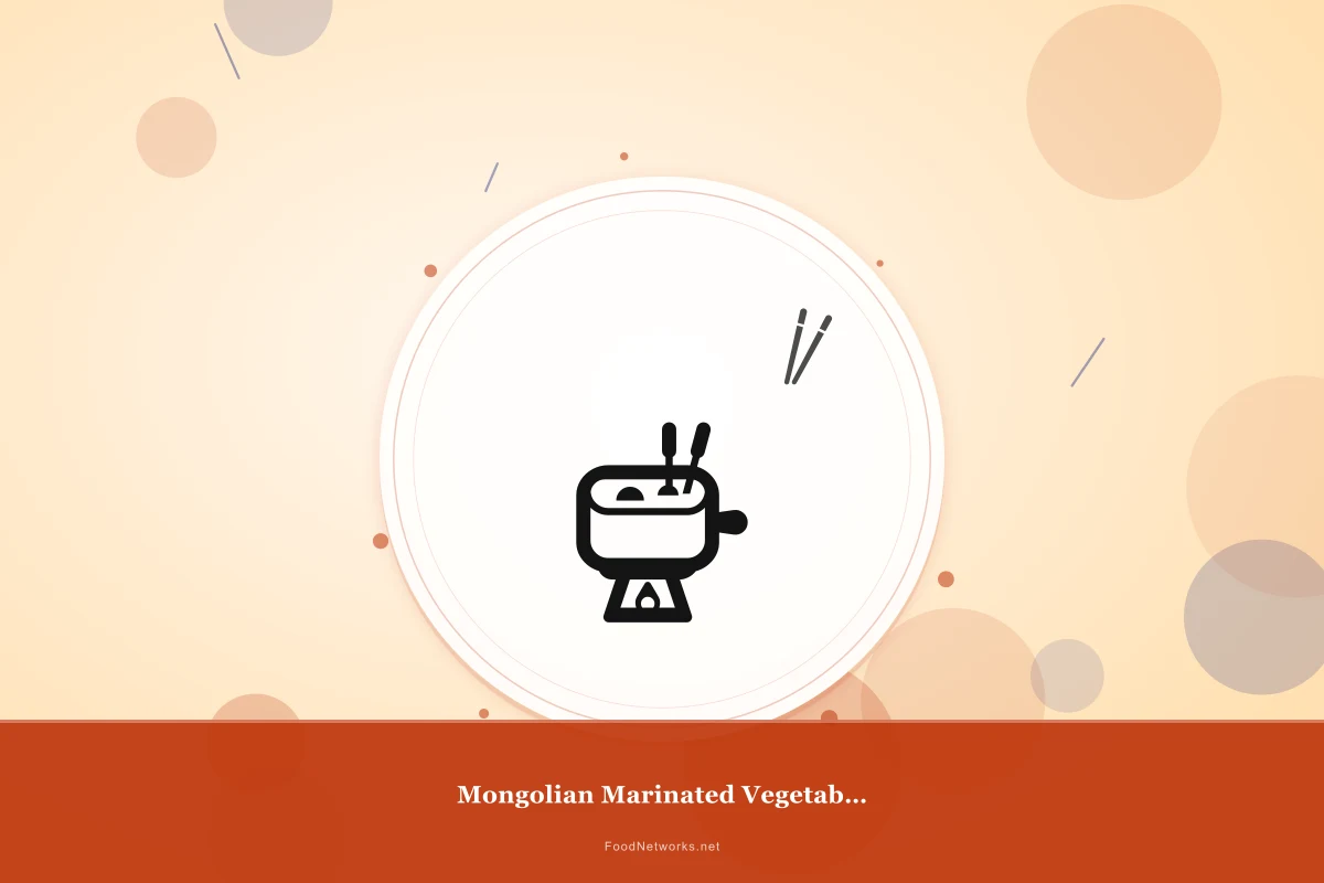 Why This Mongolian Marinated Vegetable Dish Recipe Works