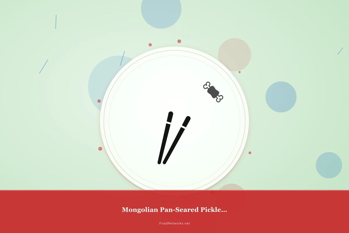 Why This Mongolian Pan-Seared Pickled Condiment Recipe Works