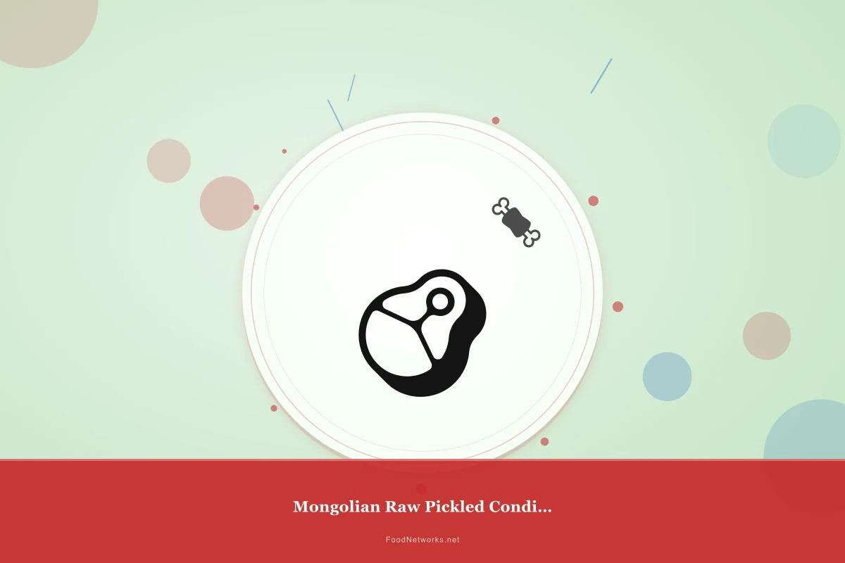 Why This Mongolian Raw Pickled Condiment Recipe Works