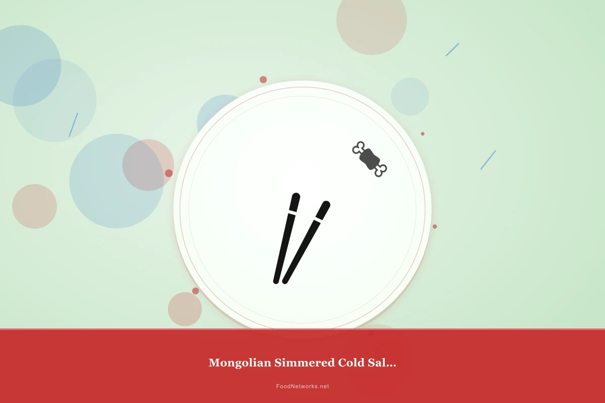 Why This Mongolian Simmered Cold Salad Recipe Works