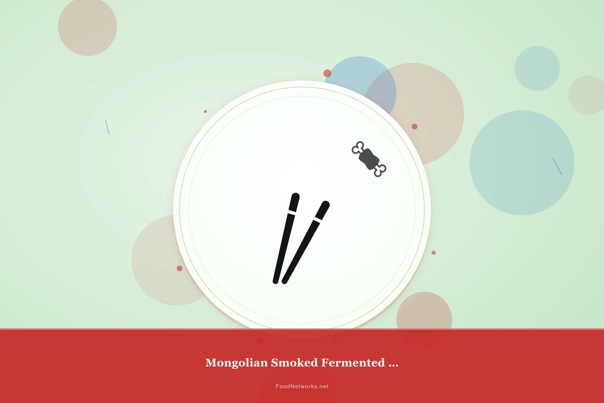 Why This Mongolian Smoked Fermented Dish Recipe Works