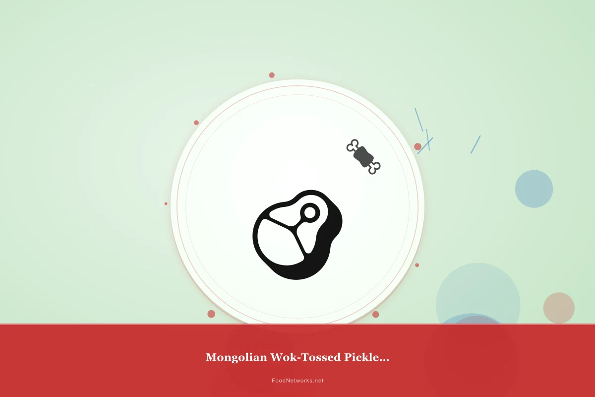 Why This Mongolian Wok-Tossed Pickled Condiment Recipe Works