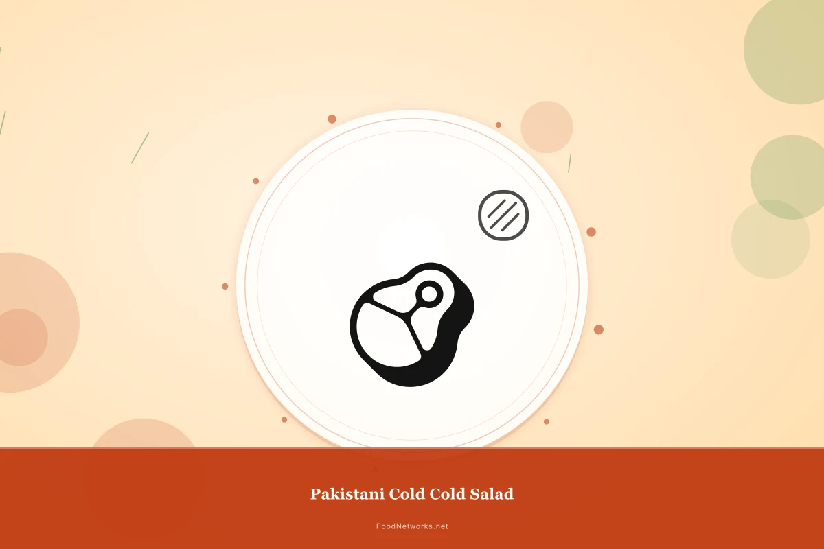 Why This Pakistani Cold Cold Salad Recipe Works