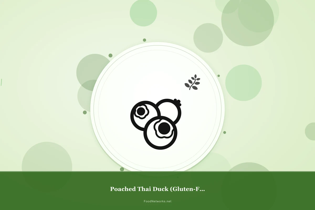 Why This Poached Thai Duck (Gluten-Free) Recipe Works