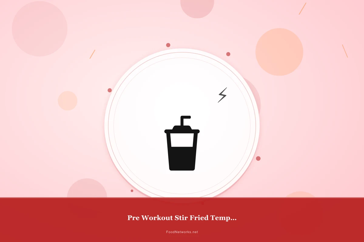 Why This Pre Workout Stir Fried Tempeh Recipe Works