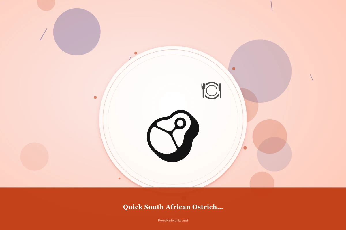 Why This Quick South African Ostrich for Meal Prep Recipe Works