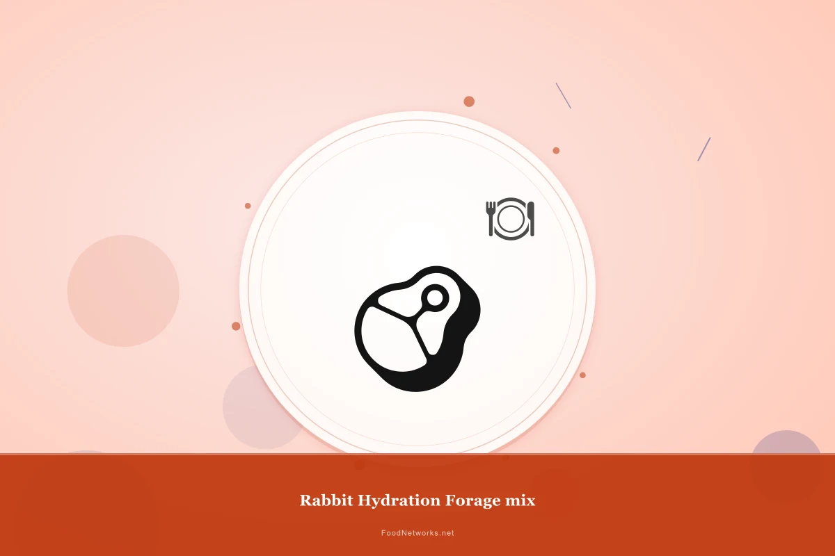 Why This Rabbit Hydration Forage mix Recipe Works