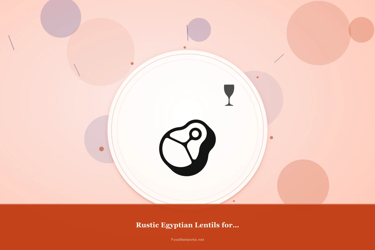 Why This Rustic Egyptian Lentils for a Party Recipe Works
