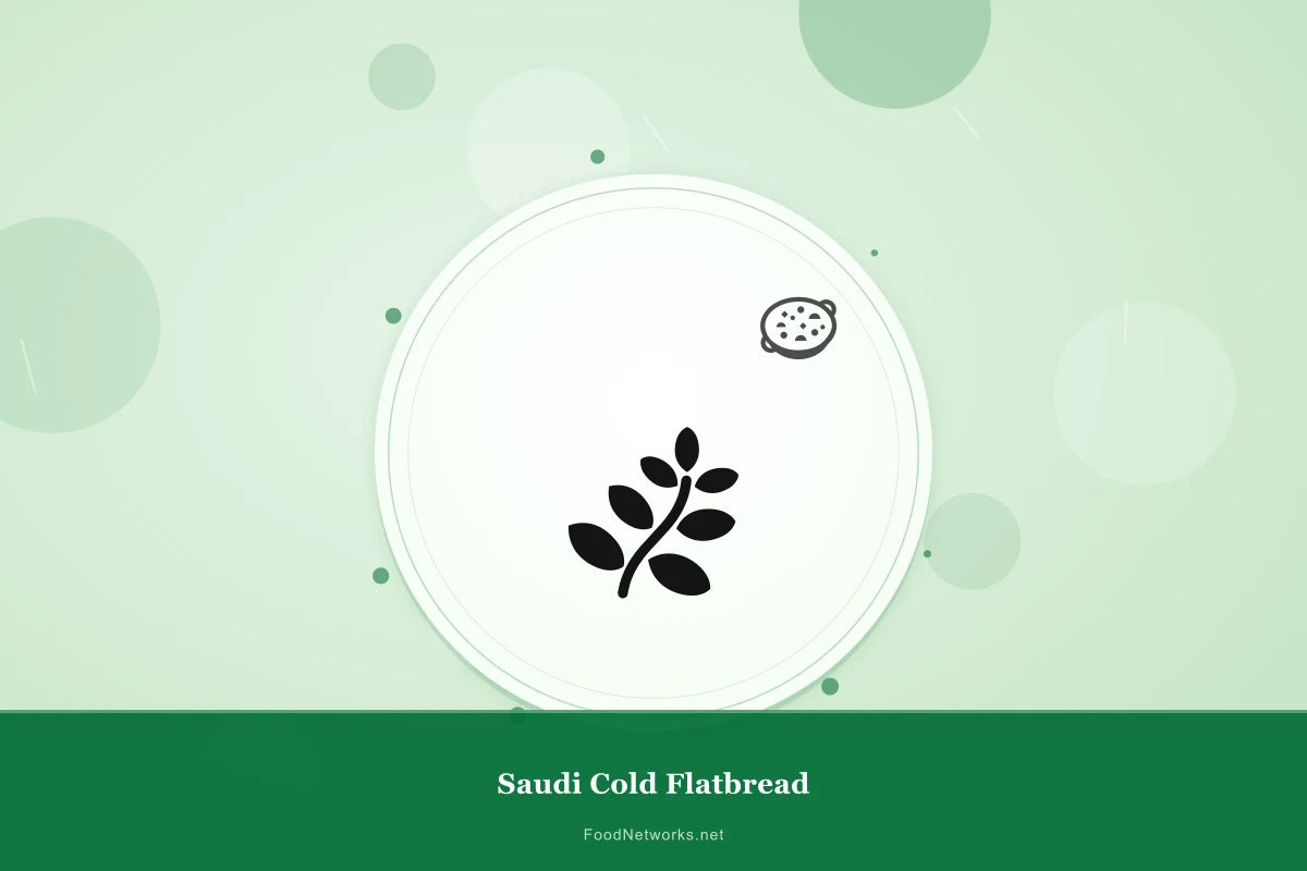 Why This Saudi Cold Flatbread Recipe Works