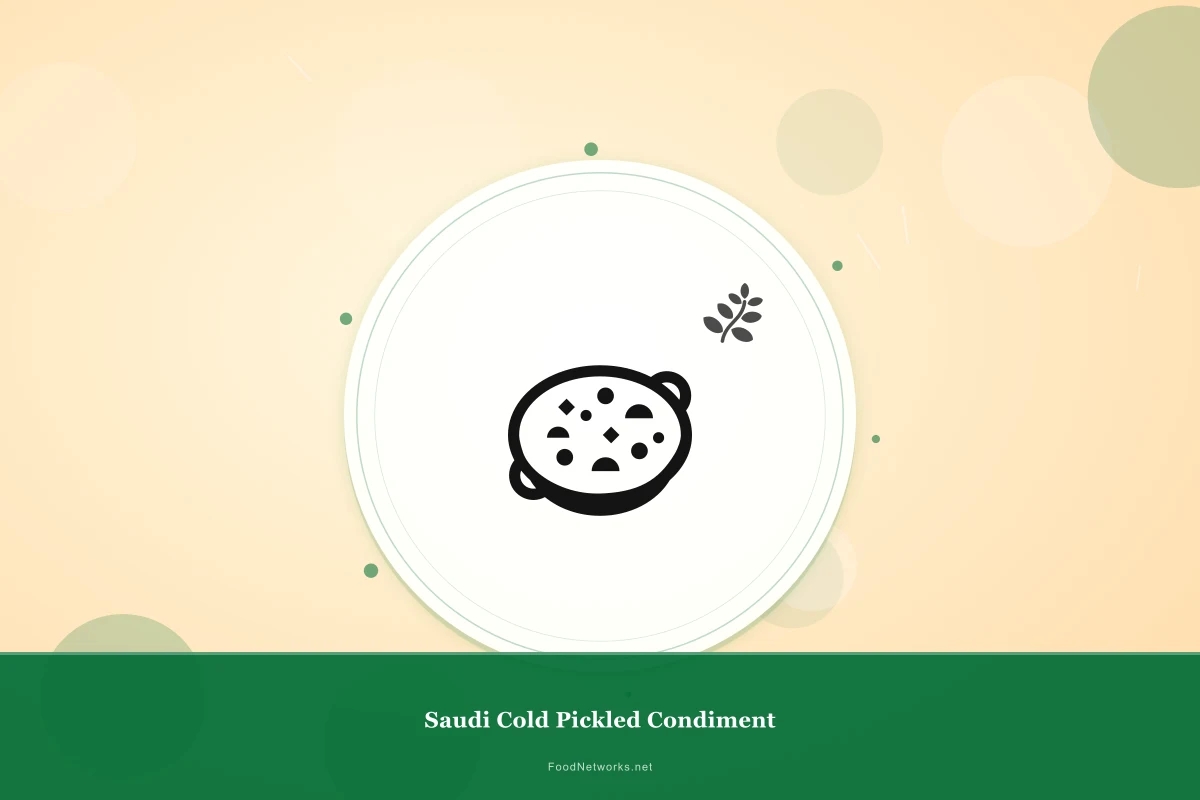 Why This Saudi Cold Pickled Condiment Recipe Works