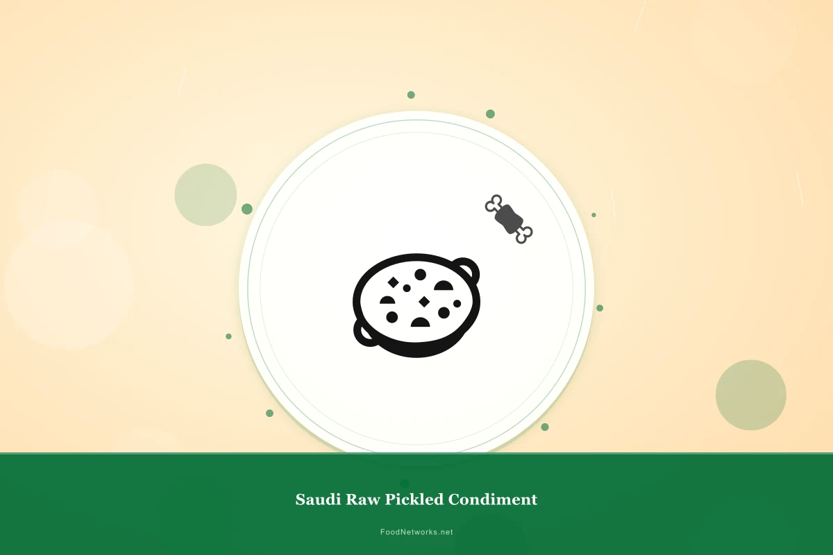 Why This Saudi Raw Pickled Condiment Recipe Works