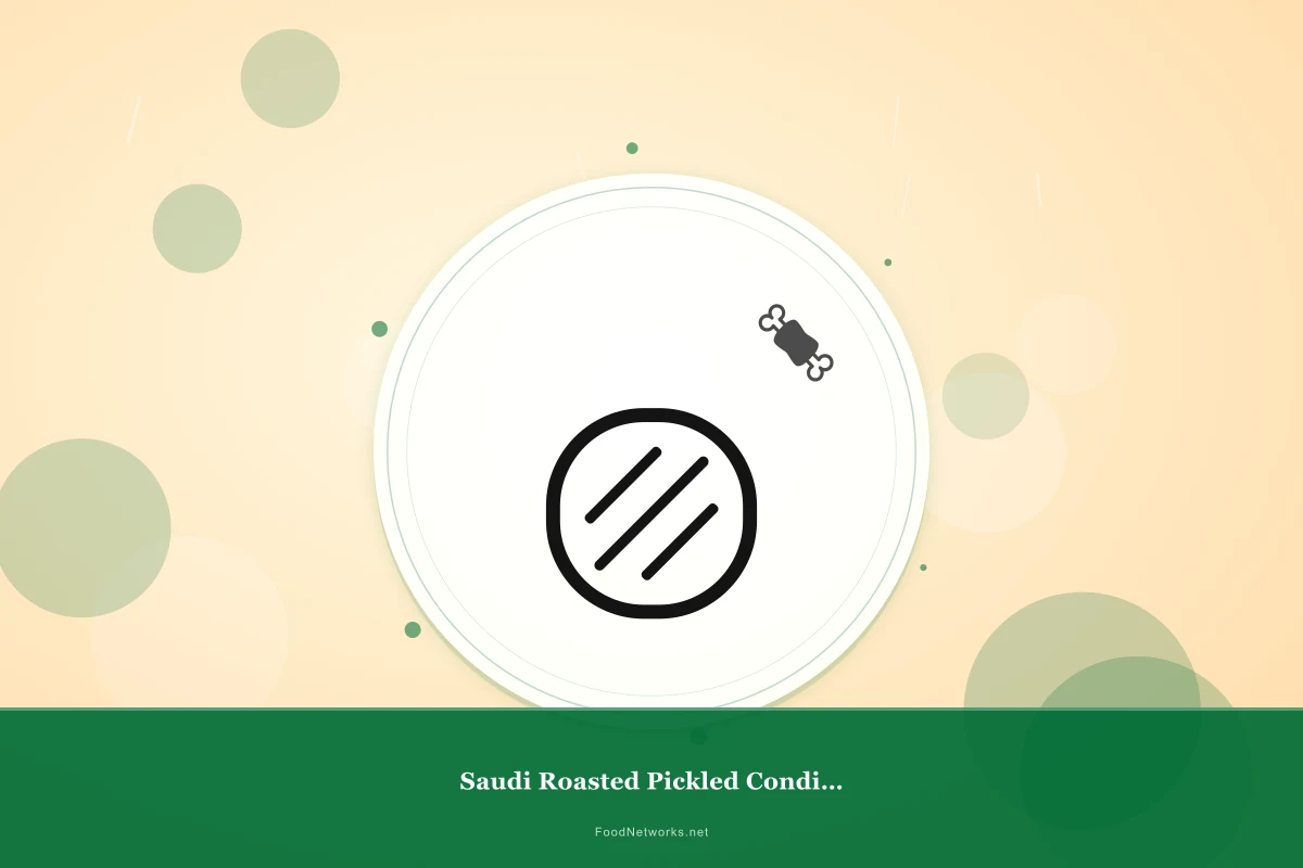 Why This Saudi Roasted Pickled Condiment Recipe Works