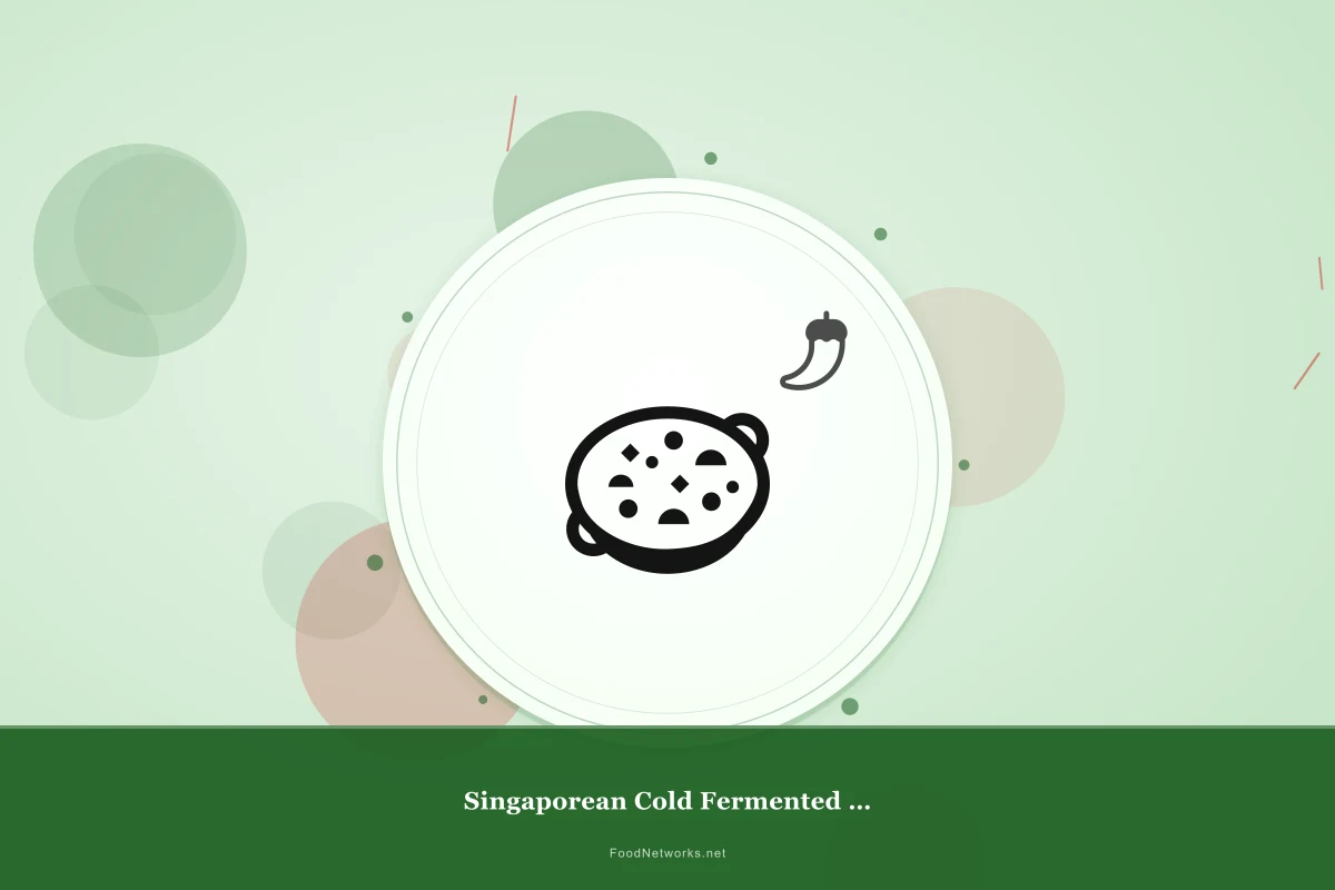 Why This Singaporean Cold Fermented Dish Recipe Works