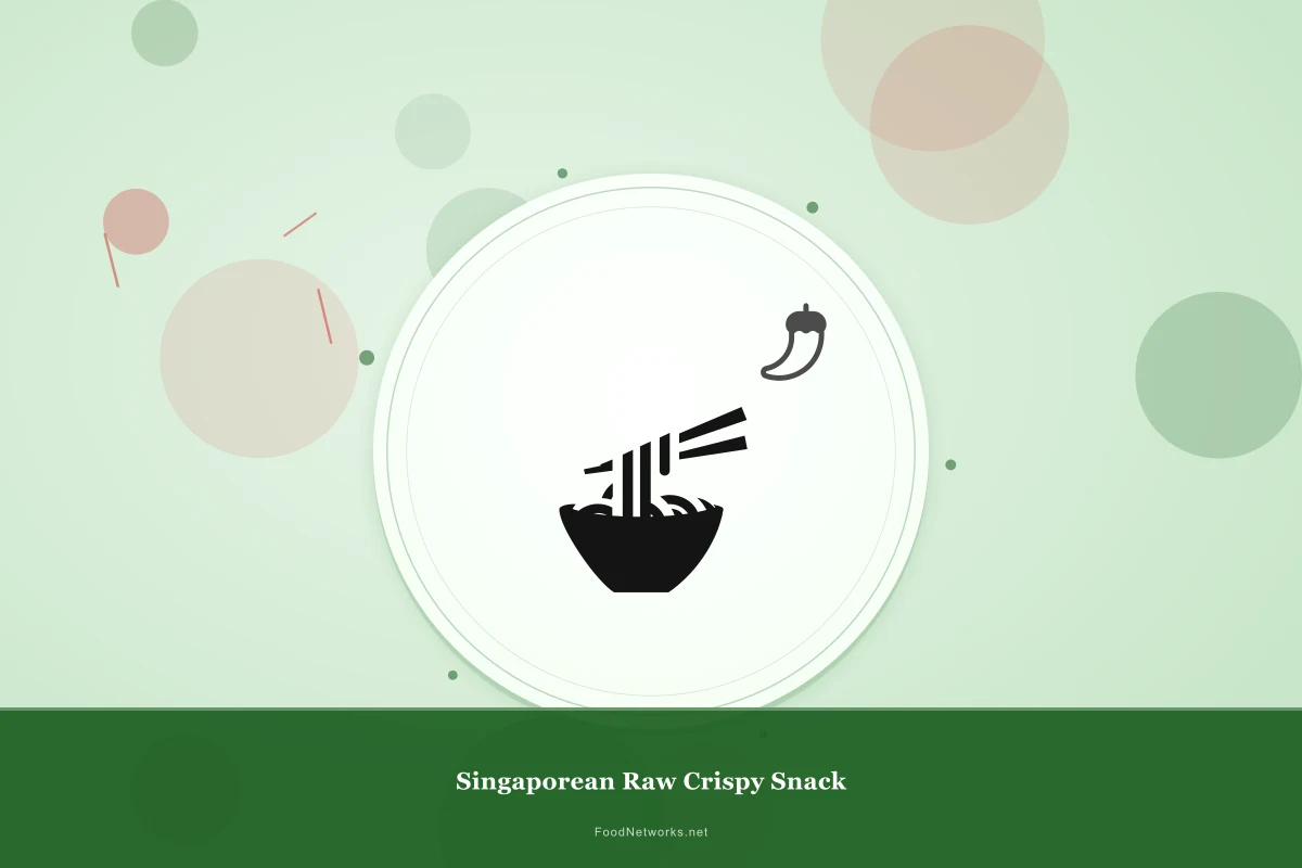 Why This Singaporean Raw Crispy Snack Recipe Works