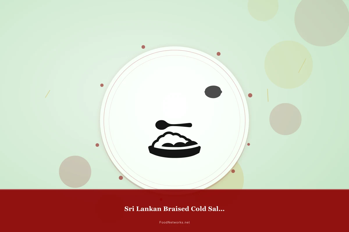 Why This Sri Lankan Braised Cold Salad Recipe Works