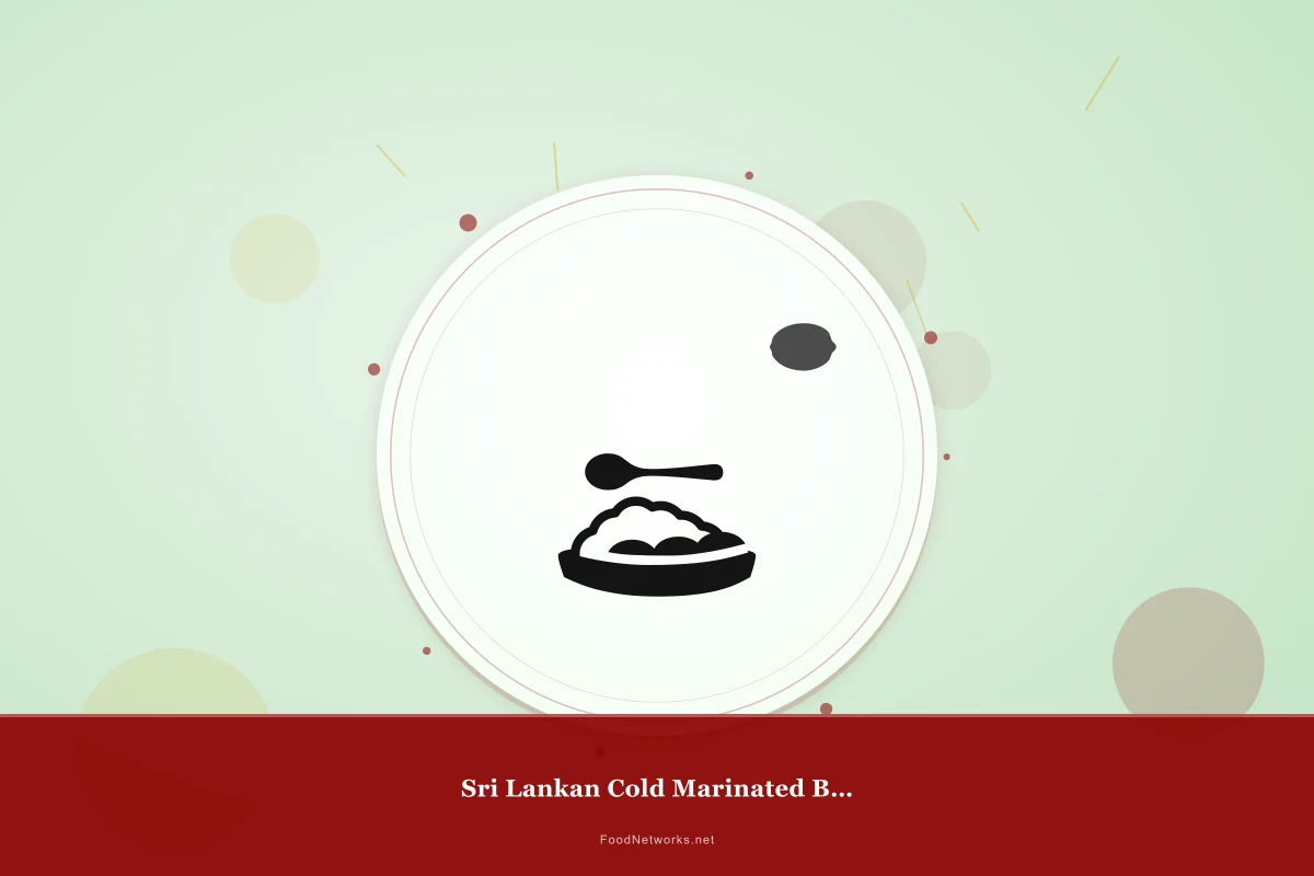 Why This Sri Lankan Cold Marinated Beef Recipe Works