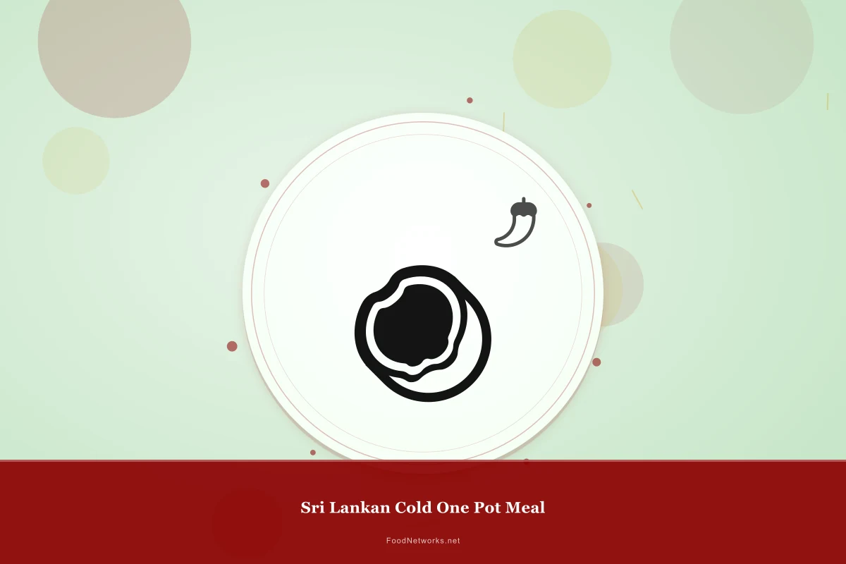 Why This Sri Lankan Cold One Pot Meal Recipe Works