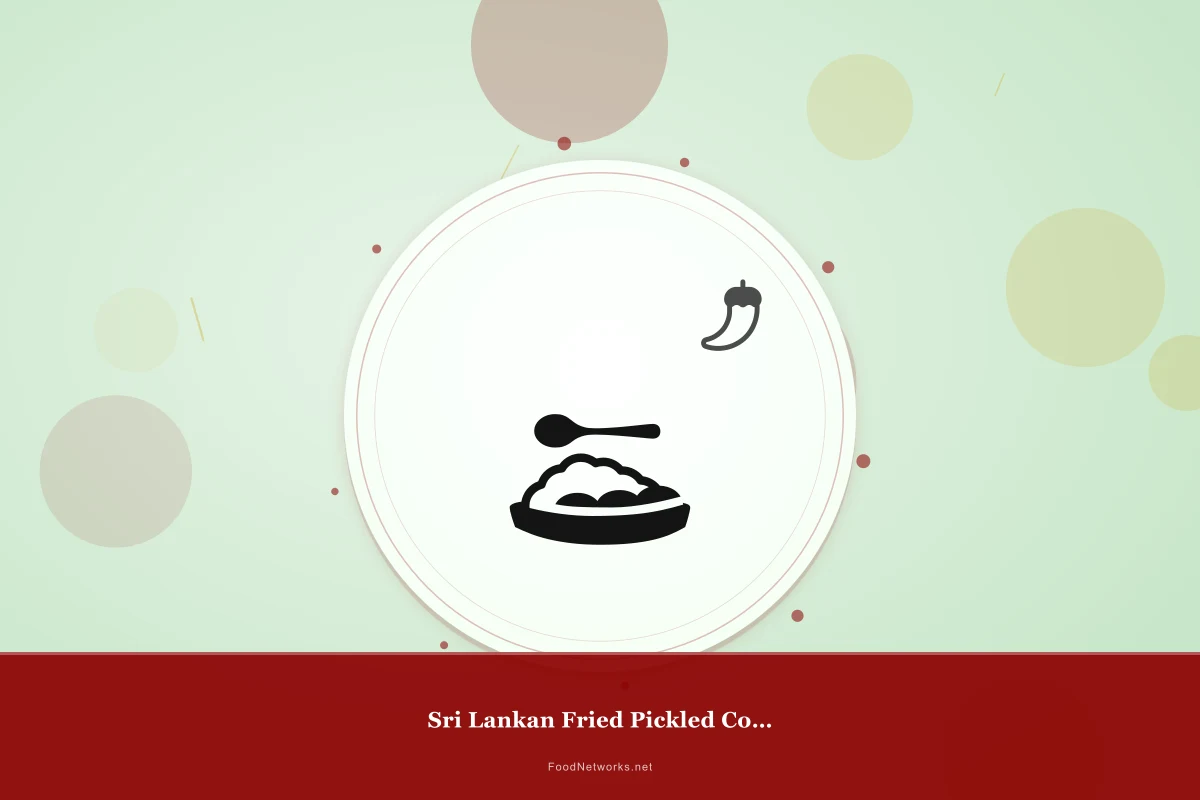 Why This Sri Lankan Fried Pickled Condiment Recipe Works