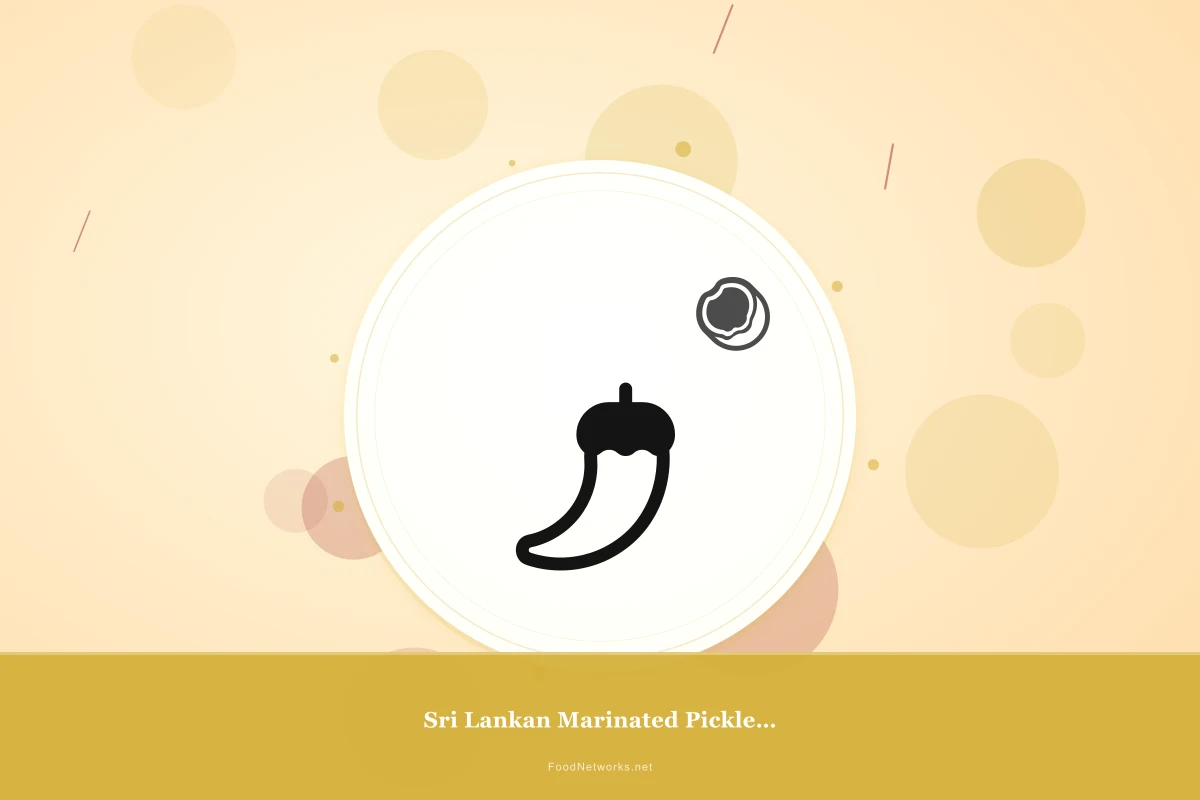 Why This Sri Lankan Marinated Pickled Condiment Recipe Works