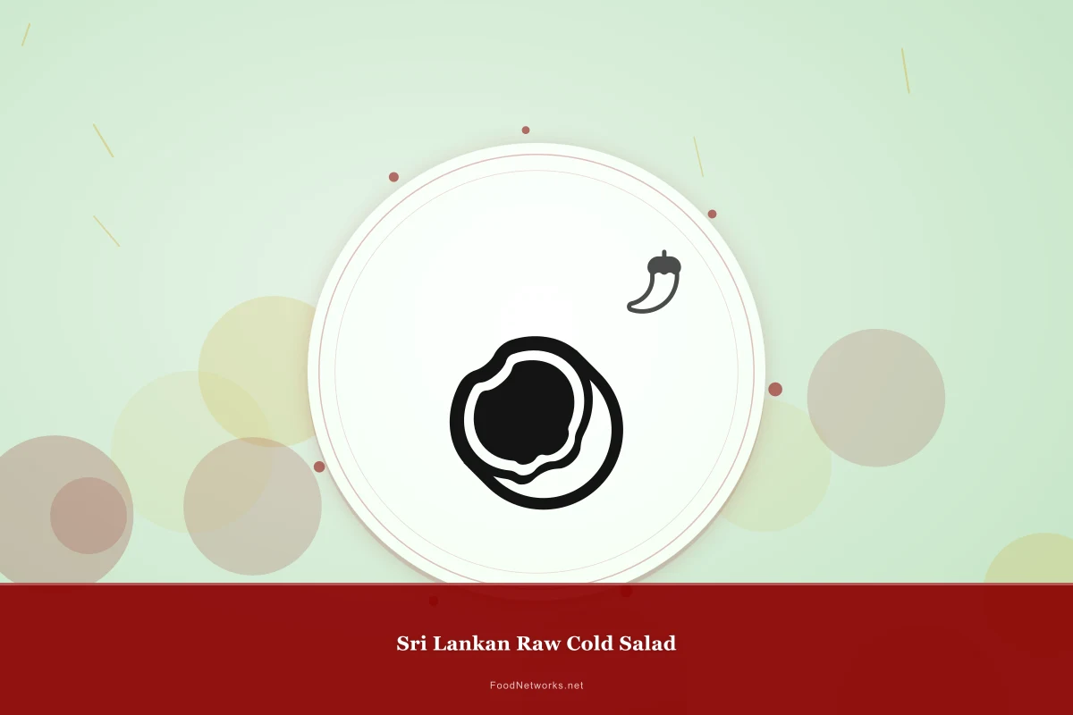 Why This Sri Lankan Raw Cold Salad Recipe Works