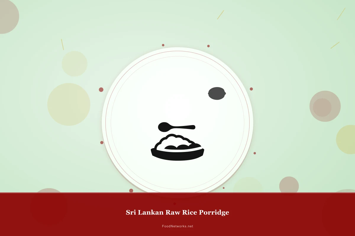 Why This Sri Lankan Raw Rice Porridge Recipe Works