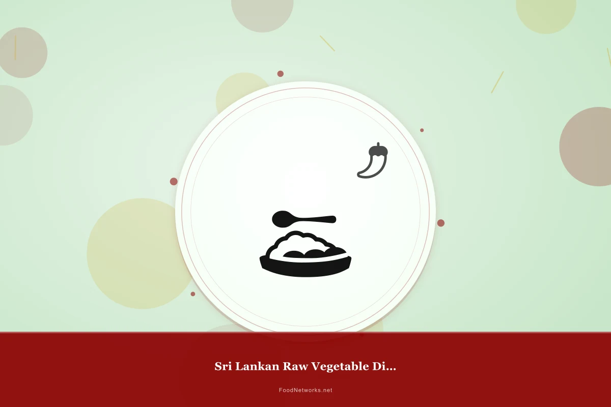 Why This Sri Lankan Raw Vegetable Dish Recipe Works