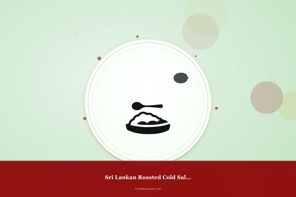 Why This Sri Lankan Roasted Cold Salad Recipe Works