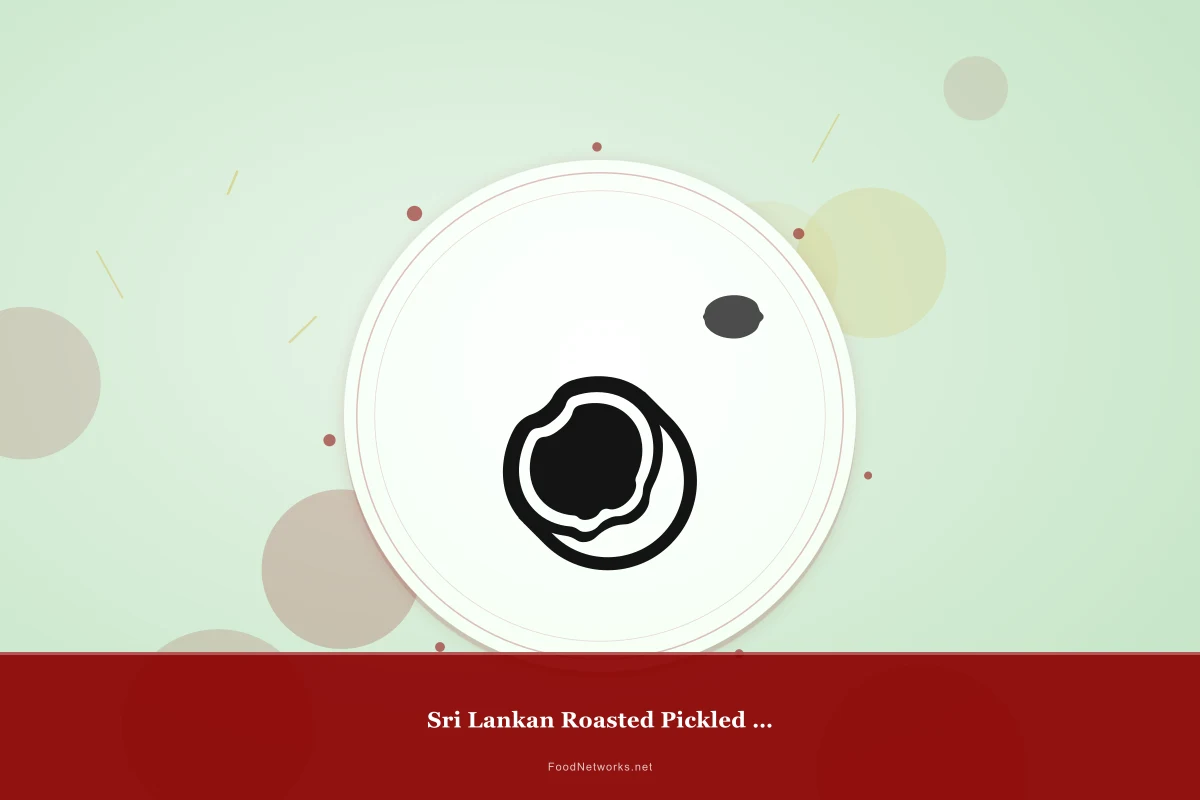 Why This Sri Lankan Roasted Pickled Condiment Recipe Works