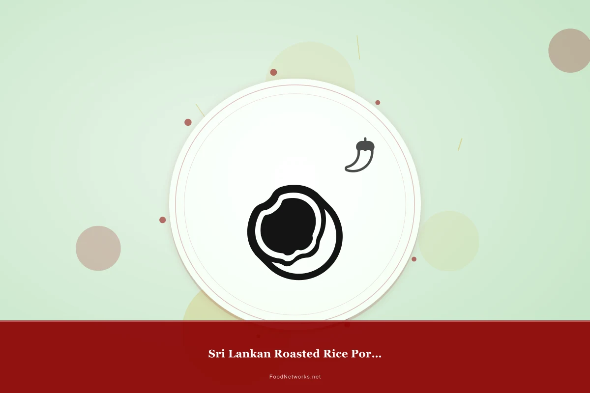 Why This Sri Lankan Roasted Rice Porridge Recipe Works