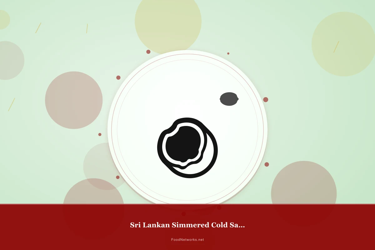 Why This Sri Lankan Simmered Cold Salad Recipe Works