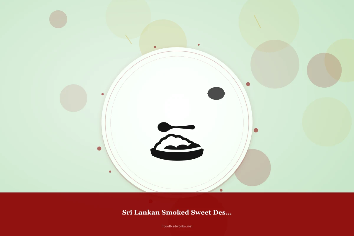 Why This Sri Lankan Smoked Sweet Dessert Recipe Works