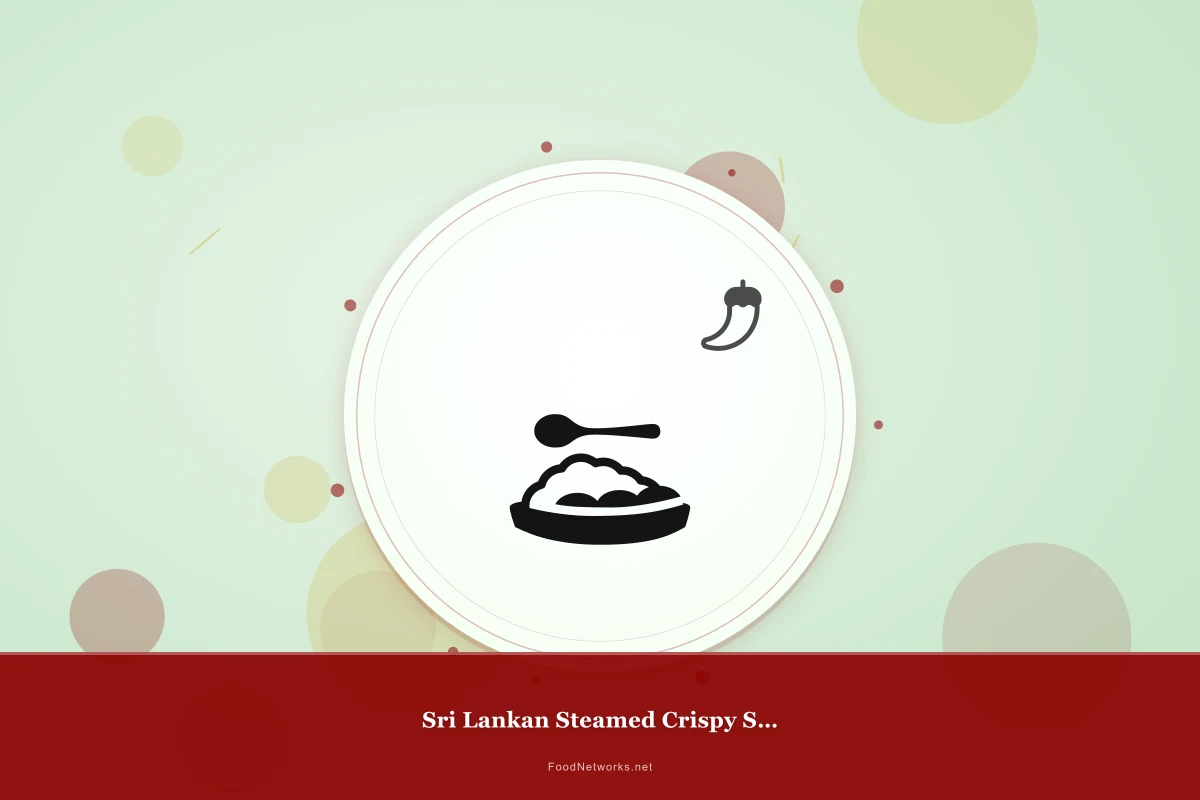 Why This Sri Lankan Steamed Crispy Snack Recipe Works
