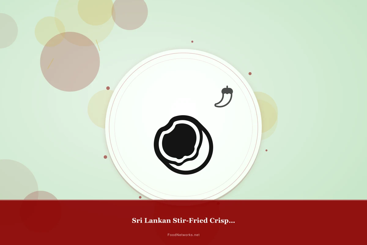 Why This Sri Lankan Stir-Fried Crispy Snack Recipe Works