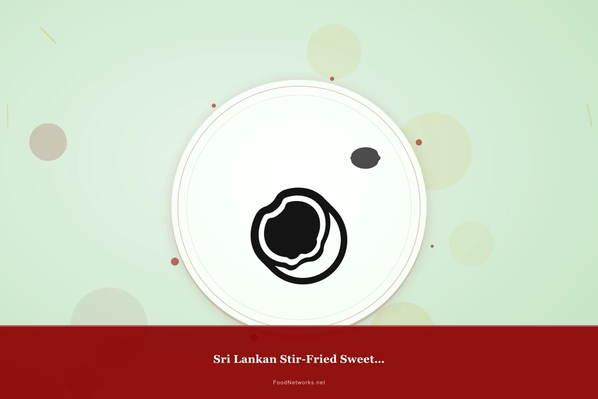 Why This Sri Lankan Stir-Fried Sweet Dessert Recipe Works