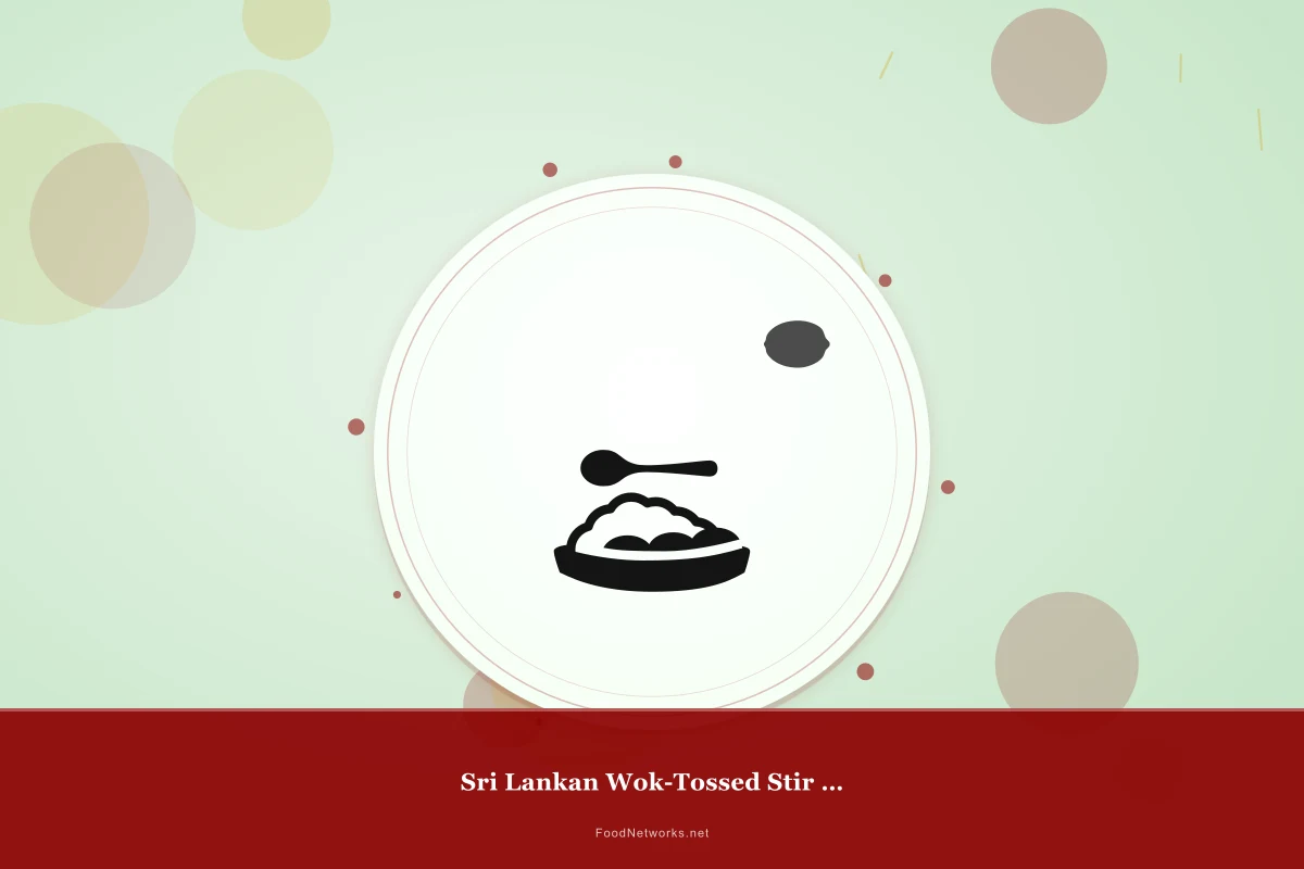 Why This Sri Lankan Wok-Tossed Stir Fry Recipe Works