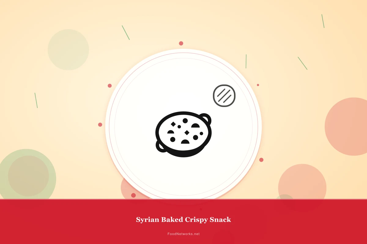 Why This Syrian Baked Crispy Snack Recipe Works