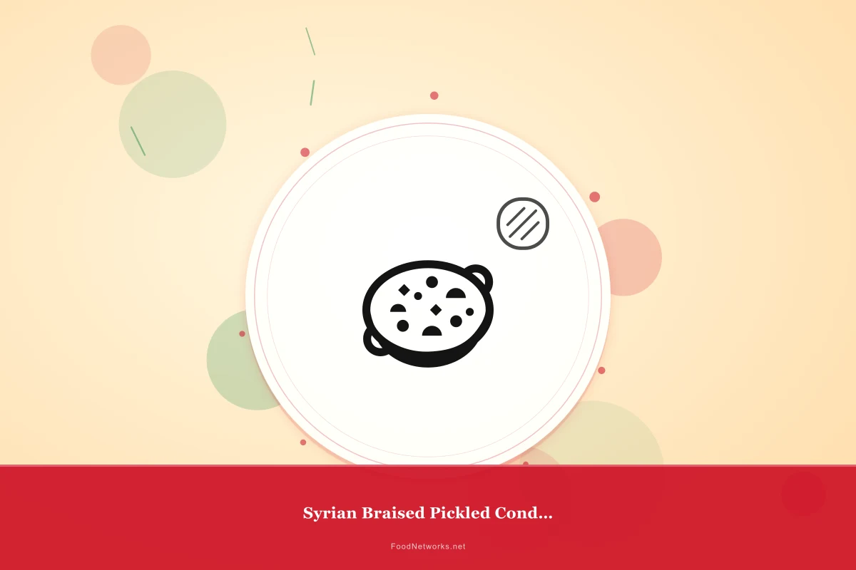Why This Syrian Braised Pickled Condiment Recipe Works