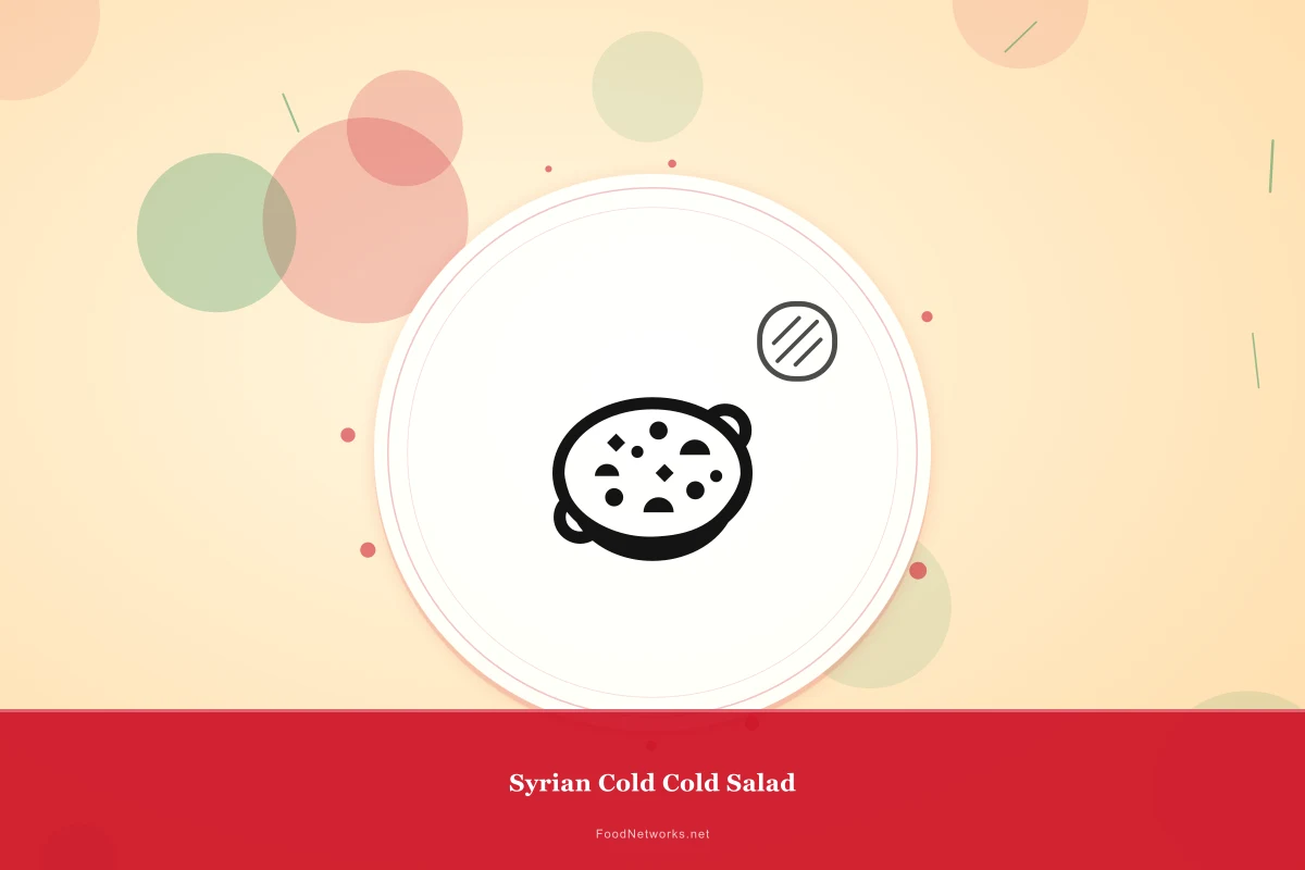 Why This Syrian Cold Cold Salad Recipe Works