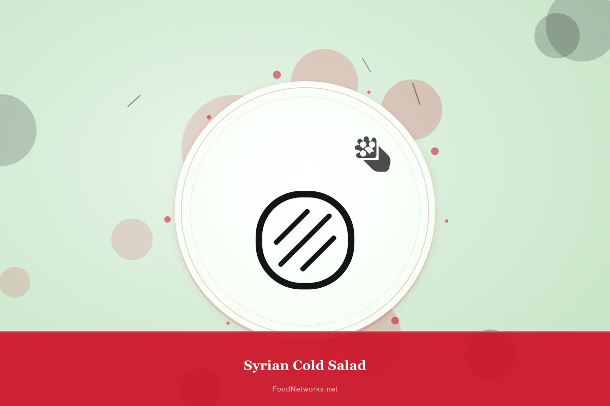 Why This Syrian Cold Salad Recipe Works