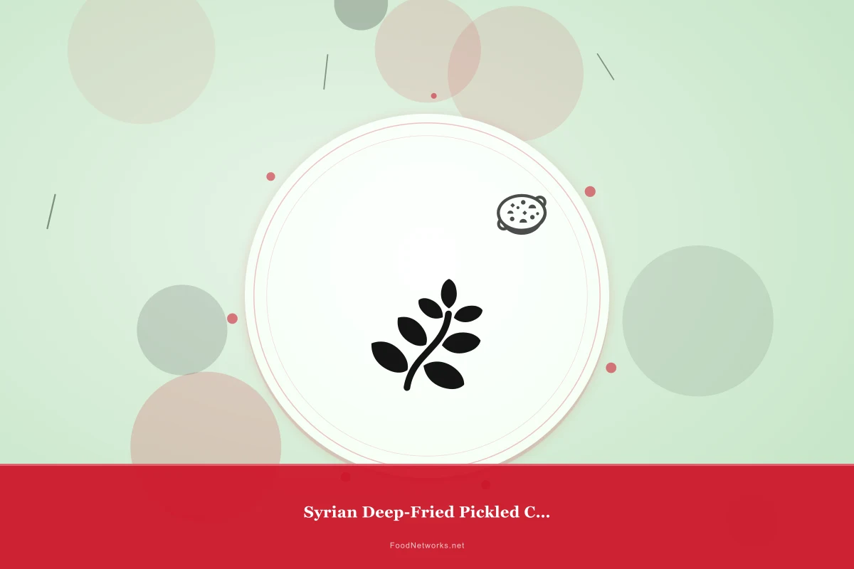 Why This Syrian Deep-Fried Pickled Condiment Recipe Works