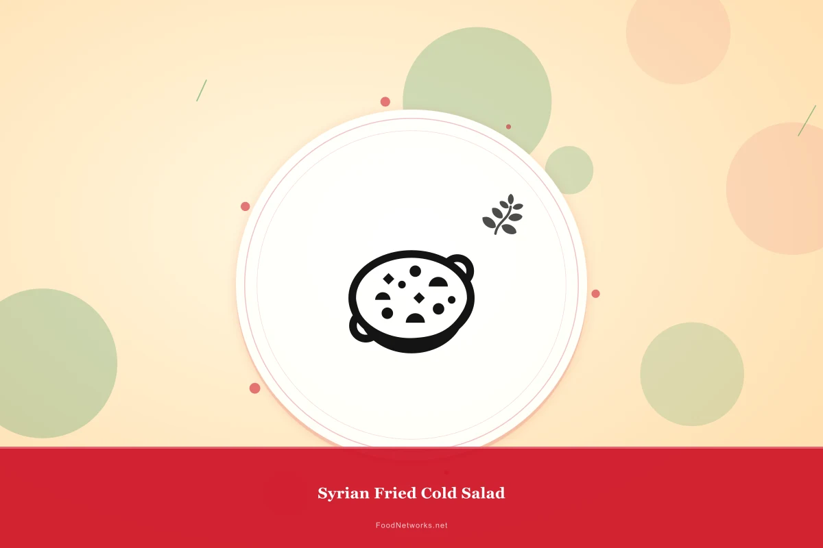 Why This Syrian Fried Cold Salad Recipe Works