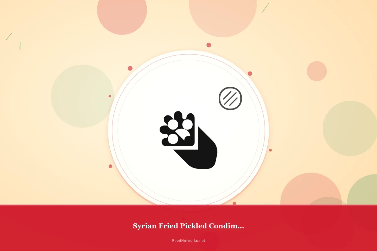 Why This Syrian Fried Pickled Condiment Recipe Works