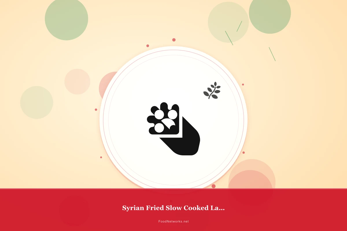 Why This Syrian Fried Slow Cooked Lamb Recipe Works